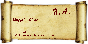 Nagel Alex névjegykártya